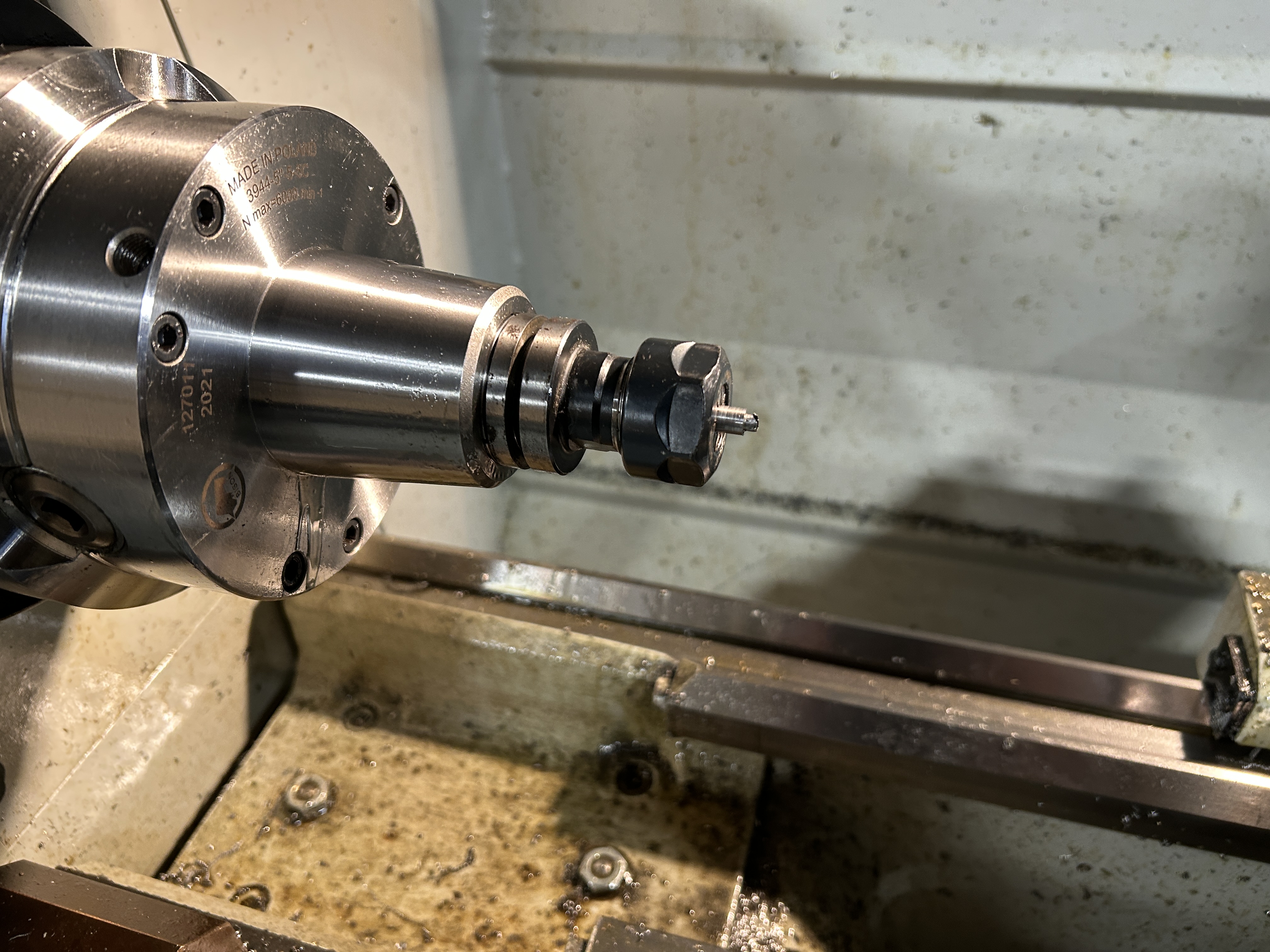 Lathe setup